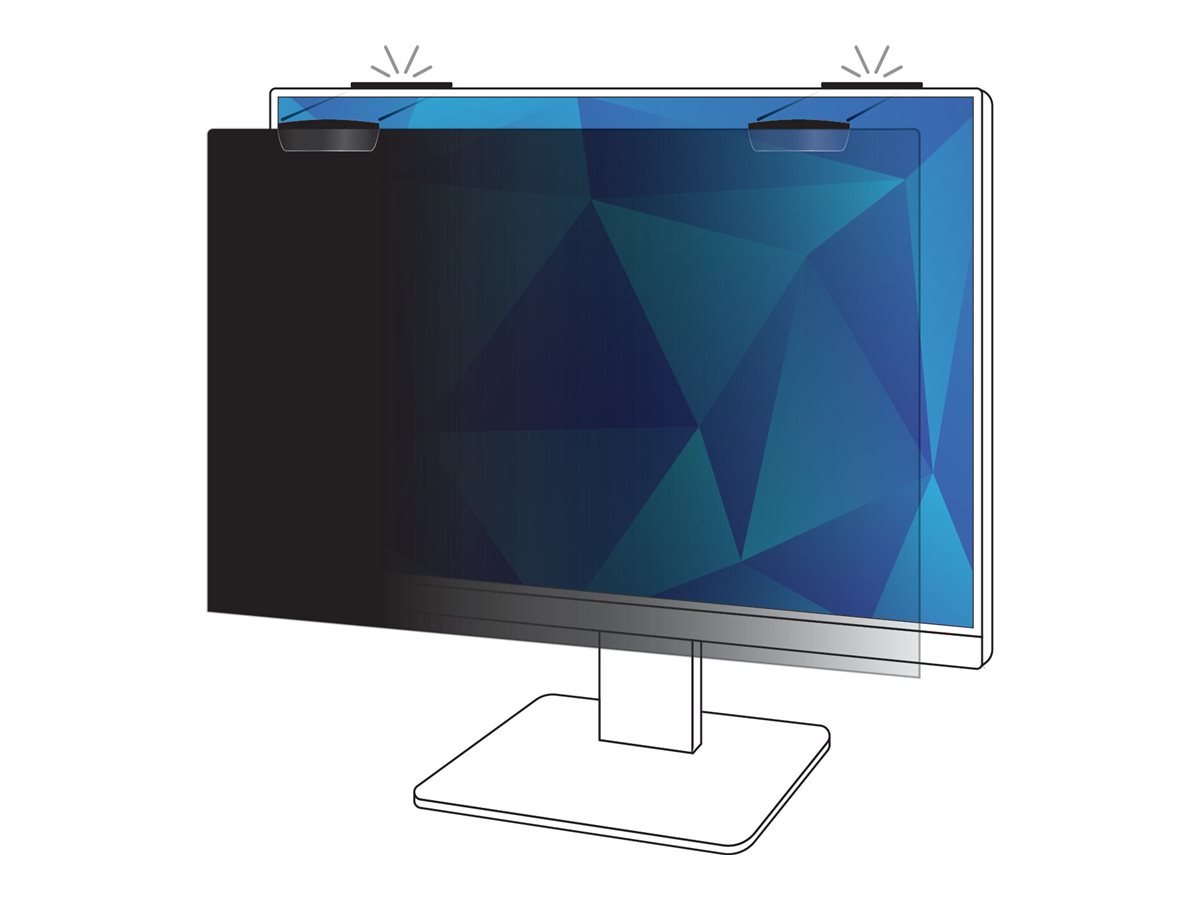 3M T Privacy Filter for 25in Full Screen Monitor with T COMPLYT Magnetic Attach 16:10 PF250W1EM 63,5 cm (25) Moniteur Filtre de confidentialit sans bords pour ordinateur