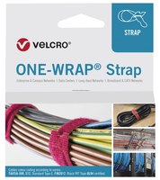 Velcro ONE-WRAP presilla Brida reutilizable Polipropileno (PP), Velcro Rojo 750 pieza(s)