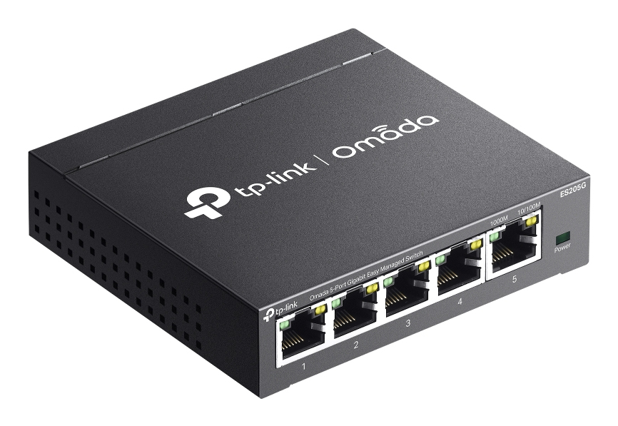 TP-Link Omada ES205G switch Gestionado Gigabit Ethernet (10/100/1000) Negro