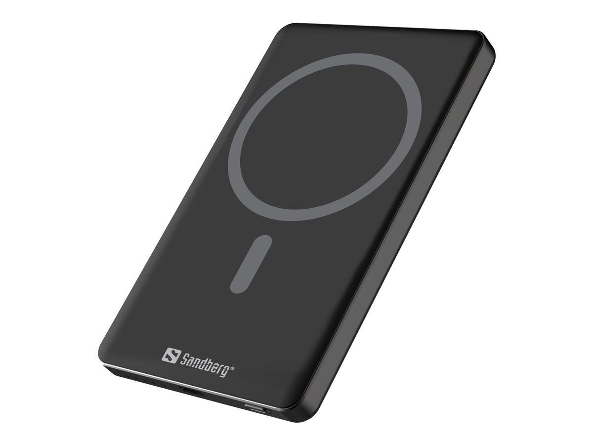 Sandberg 320-96 bater�a externa Litio 5000 mAh Cargador inal�mbrico Negro