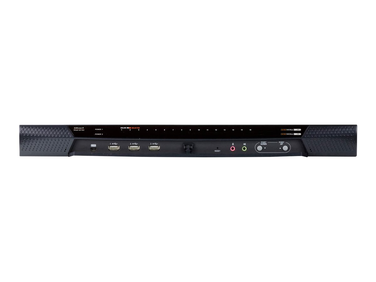 ATEN KN1116VA commutateur �cran, clavier et souris Grille de montage Noir