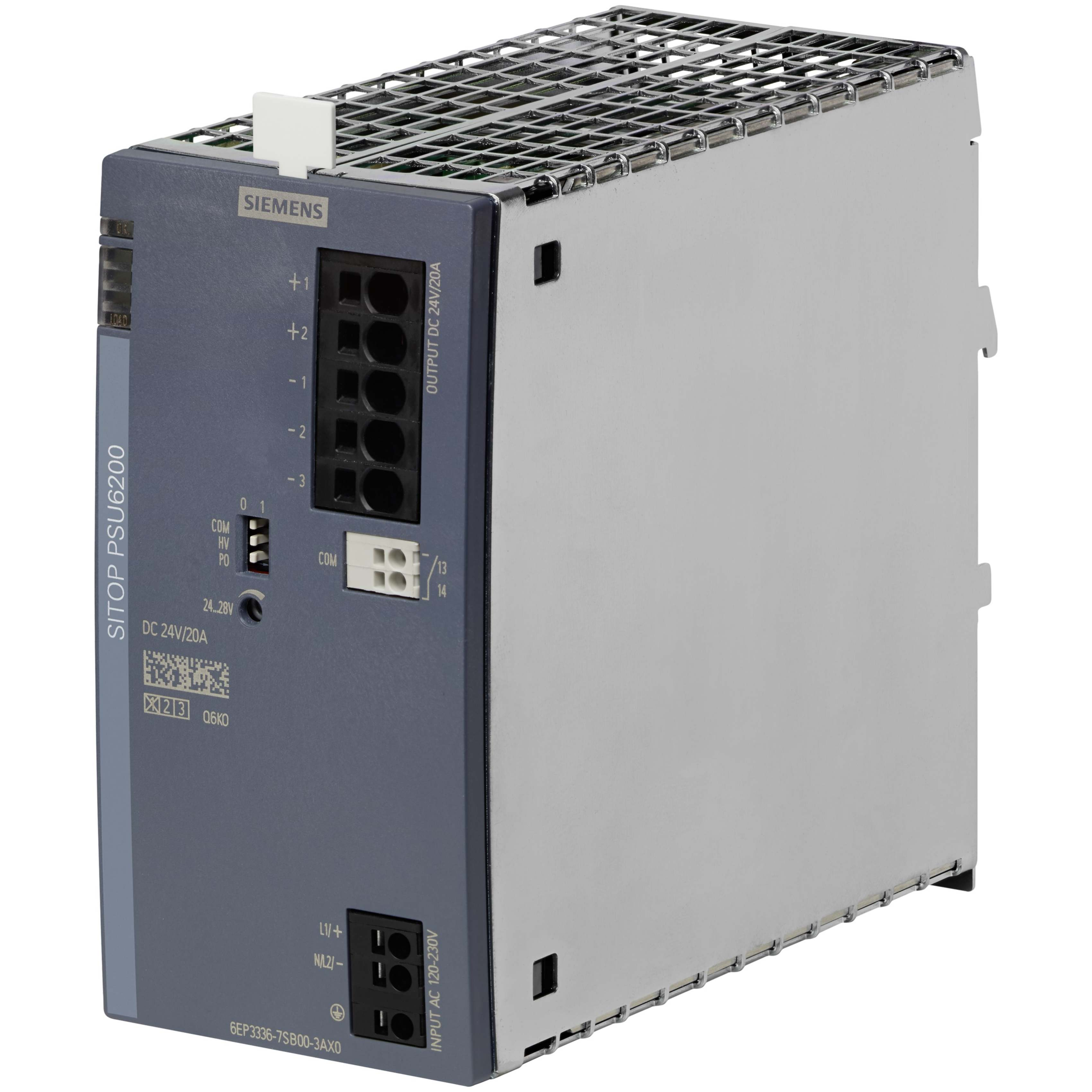 Siemens SITOP PSU6200 Switched Mode DIN Rail Power Supply, 120 - 230 V ac / 120 - 240V dc ac, dc Input,