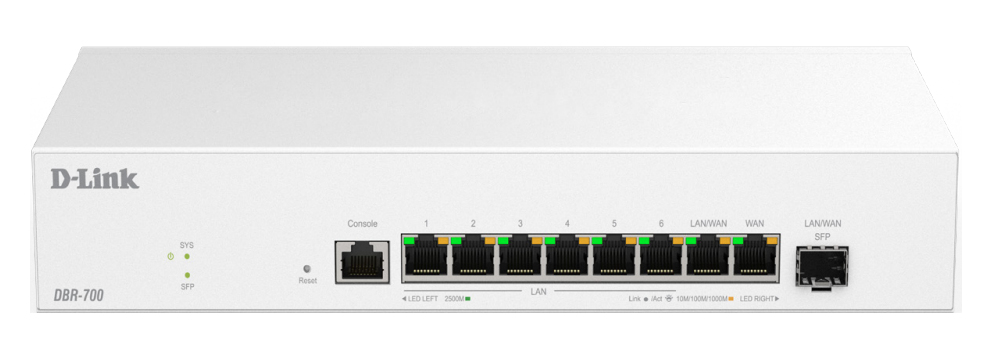 D-Link DBR-700 Routeur connect� 2.5 Gigabit Ethernet Blanc