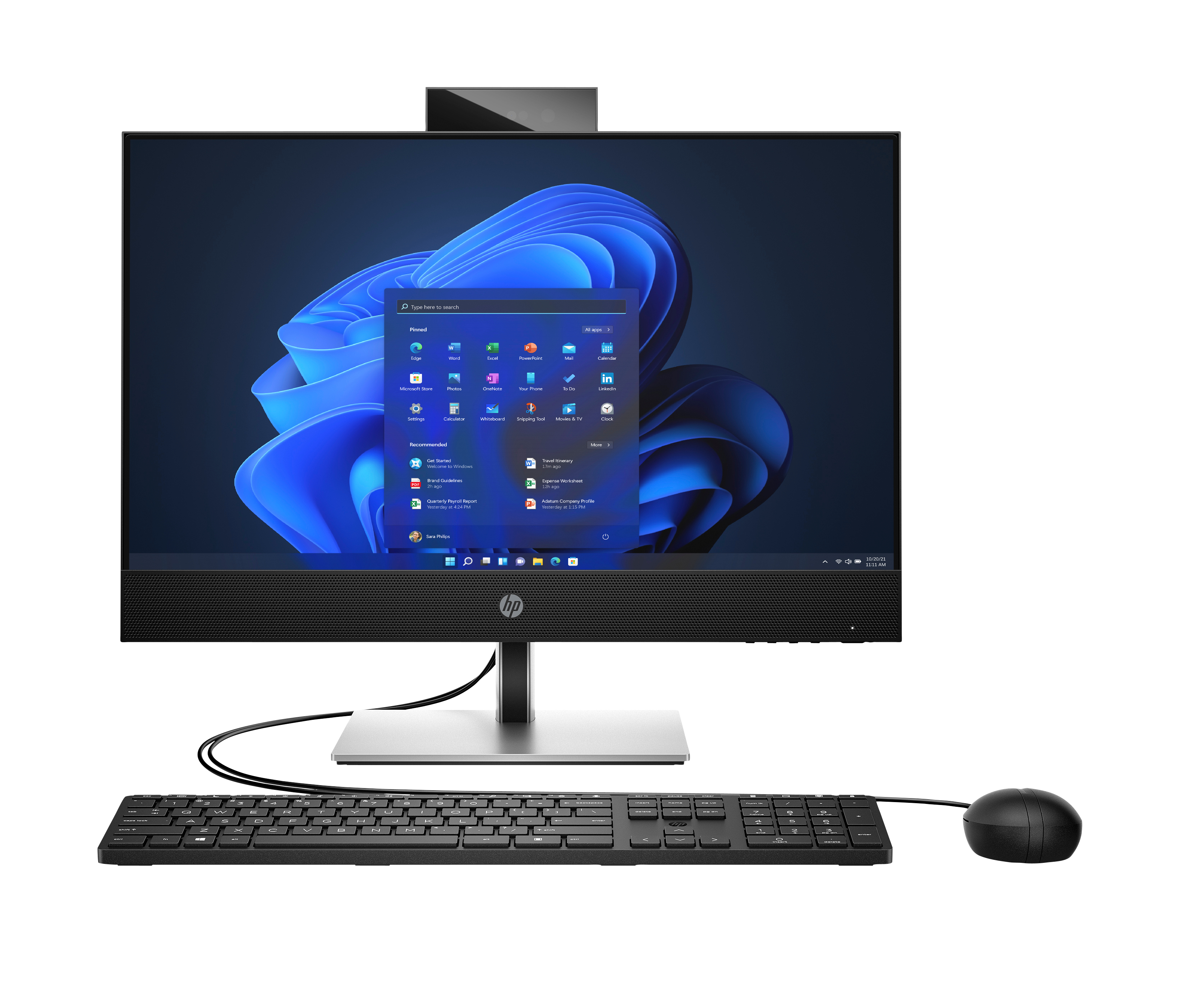 HP ProOne 440 G9 - All-in-One (Komplettl�sung) - Core i7 i7-14700T / 1.3 GHz - RAM 16 GB - SSD 512 GB - NVMe - UHD Graphics 770 - 1GbE, Wi-Fi 6E, Bluetooth 5.3 - WLAN: 802.11a/b/g/n/ac/ax (Wi-Fi 6E)