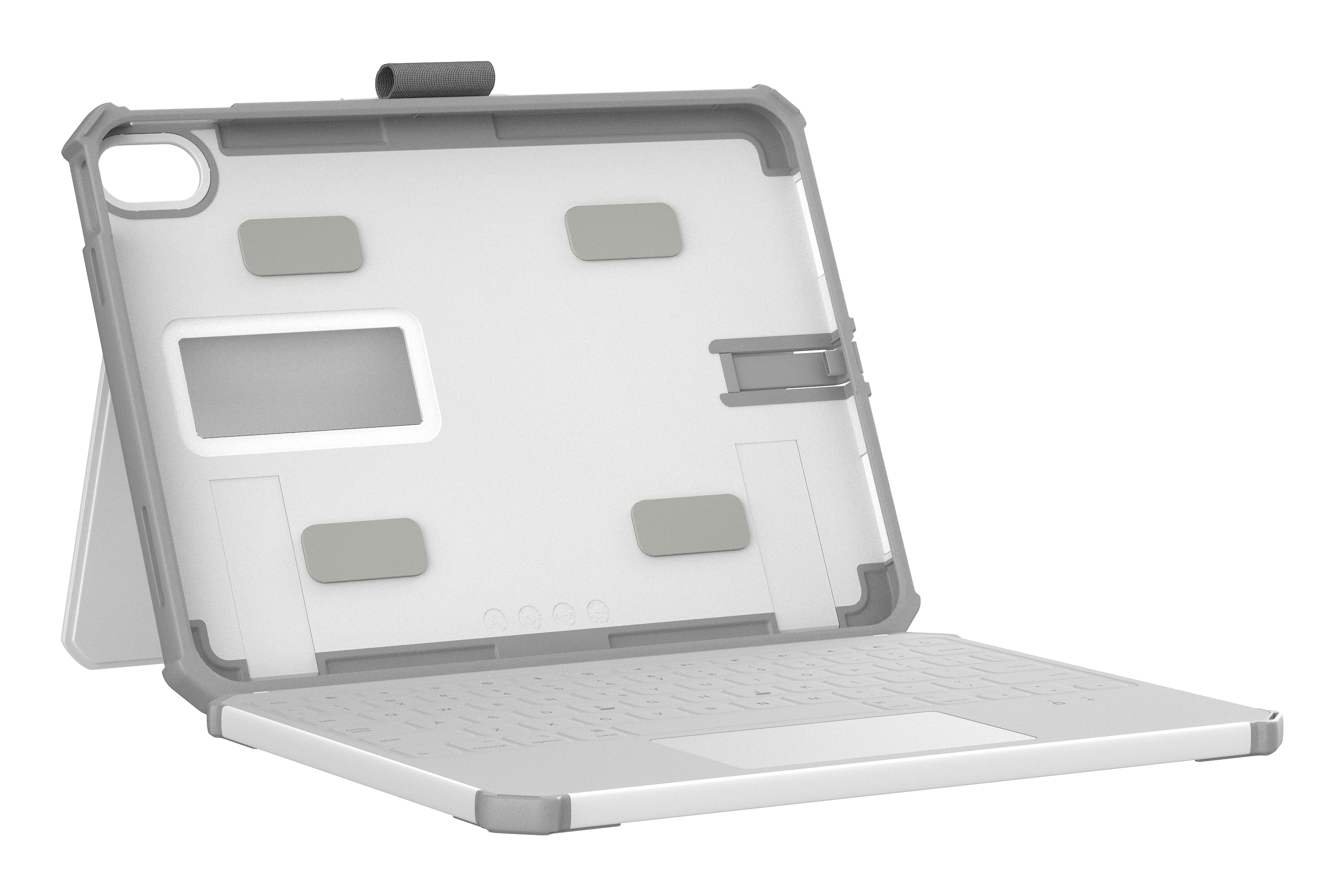 Urban Armor Gear UAG Healthcare Rugged USB-C Keyboard Case mit Trackpad| Apple iPad
