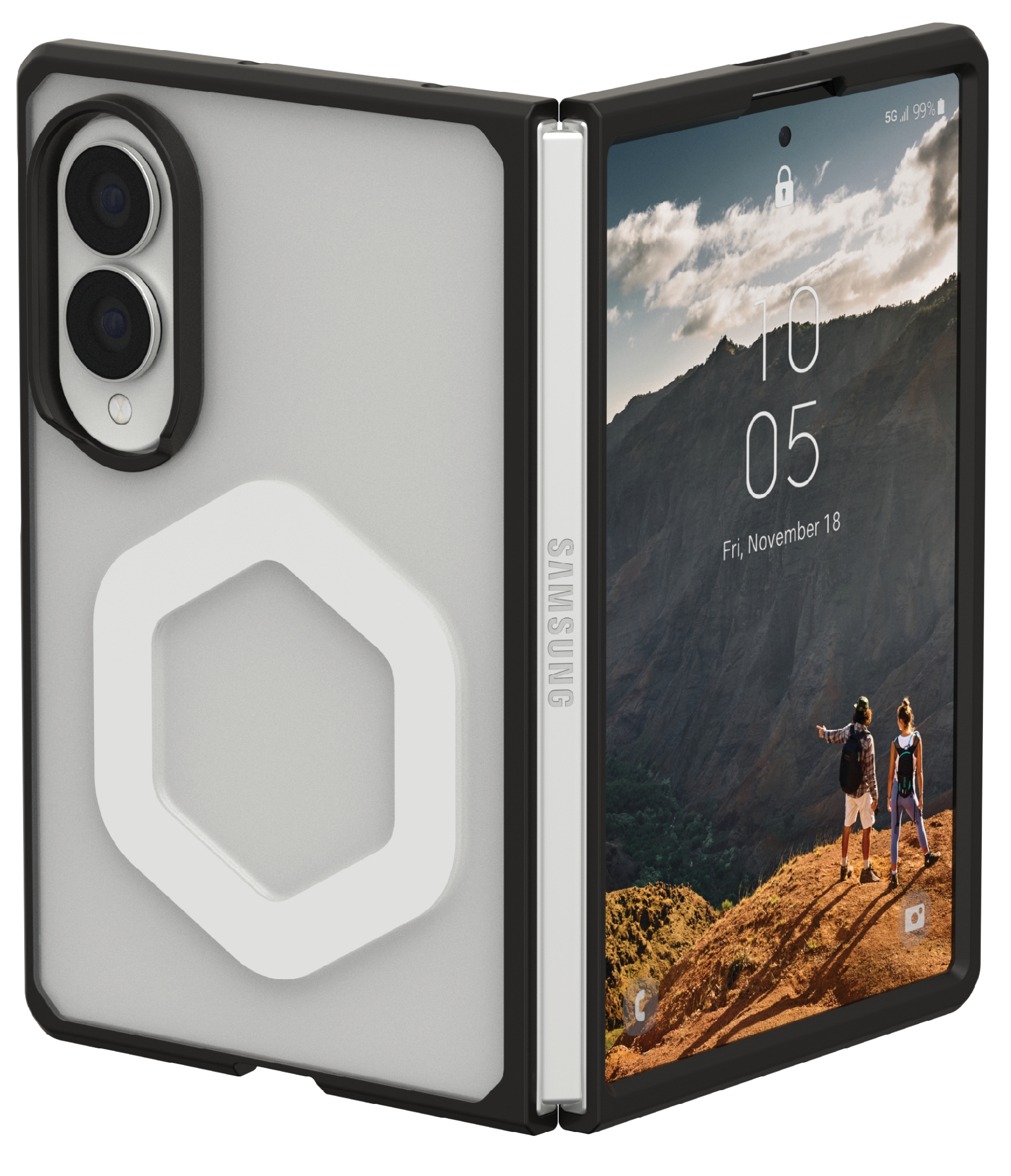 Urban Armor Gear 214562114343 custodia per cellulare 19,3 cm (7.6) Cover Nero, Bianco