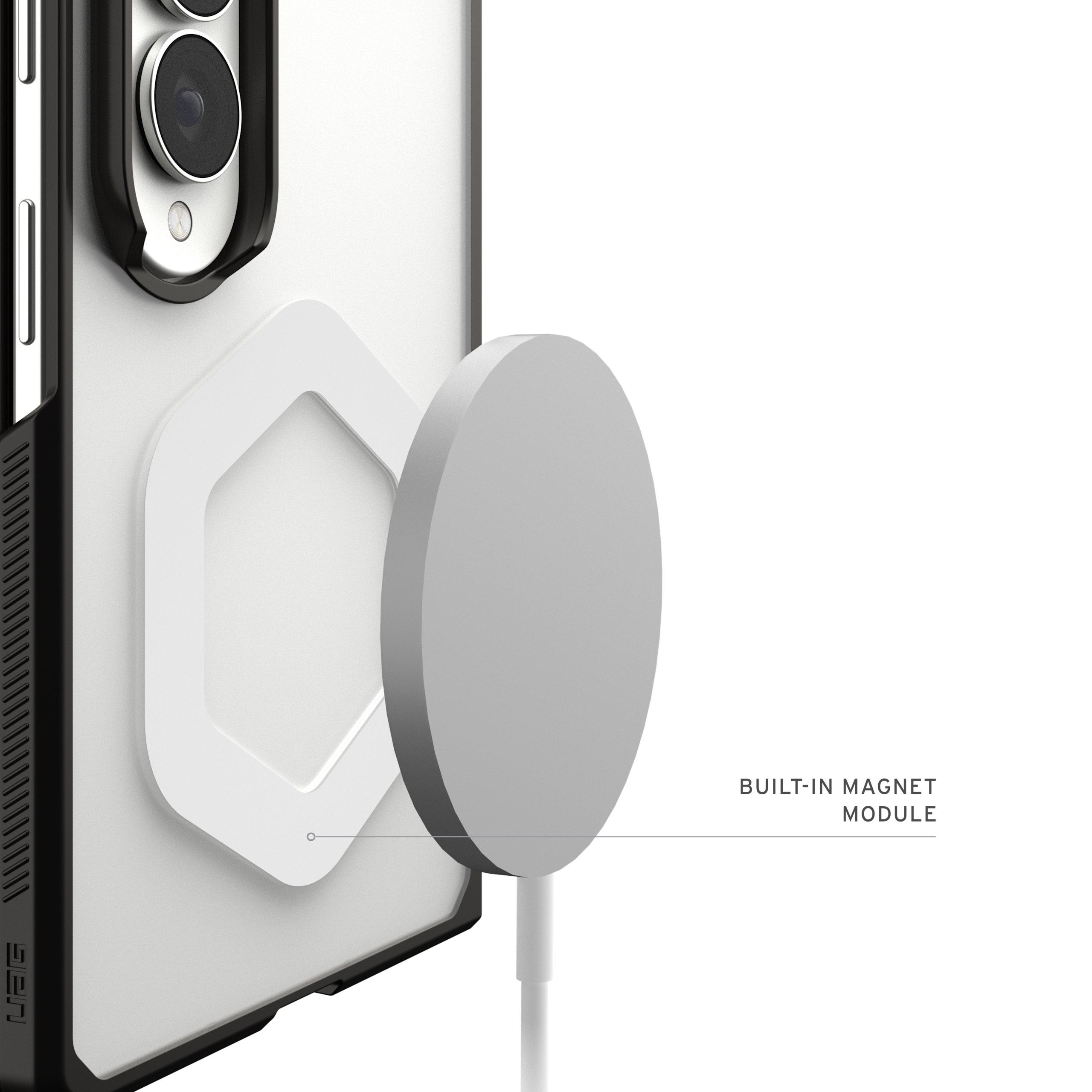 Urban Armor Gear 214562114343 custodia per cellulare 19,3 cm (7.6) Cover Nero, Bianco