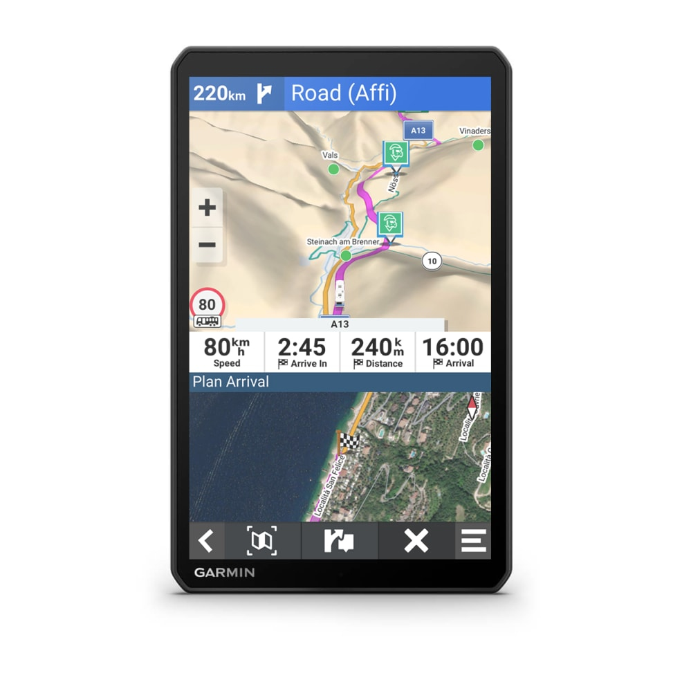 Garmin 895 navigateur Fix� 20,3 cm (8) TFT �cran tactile 405 g Noir