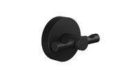 Tesa MOON BLACK - Drinnen - Handtuchhaken - Schwarz - Metall - Rund - 65 mm