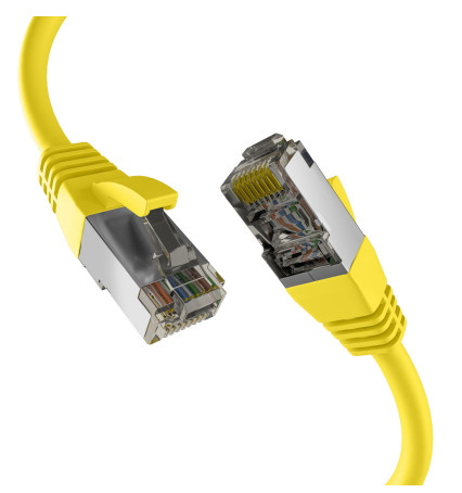 M-CAB CAT8.1 YELLOW 0.25M PATCH CORD - Netzwerk - CAT 8