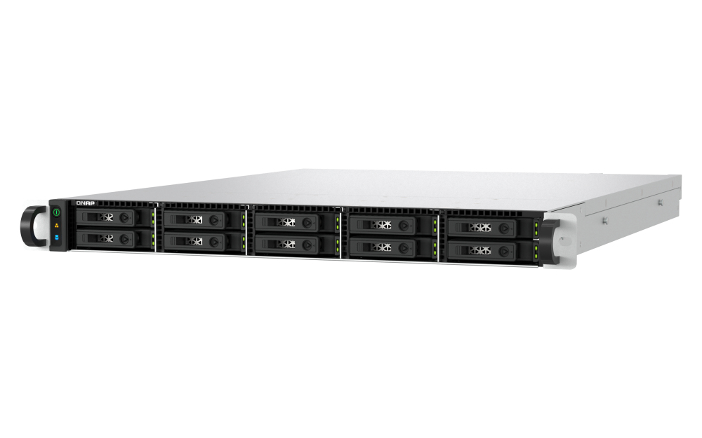 QNAP TS-h1077AFU-R7-32G NAS Rack (1 U) AMD Ryzen 7 32 Go DDR5 0 To QNAP QTS Noir, Gris
