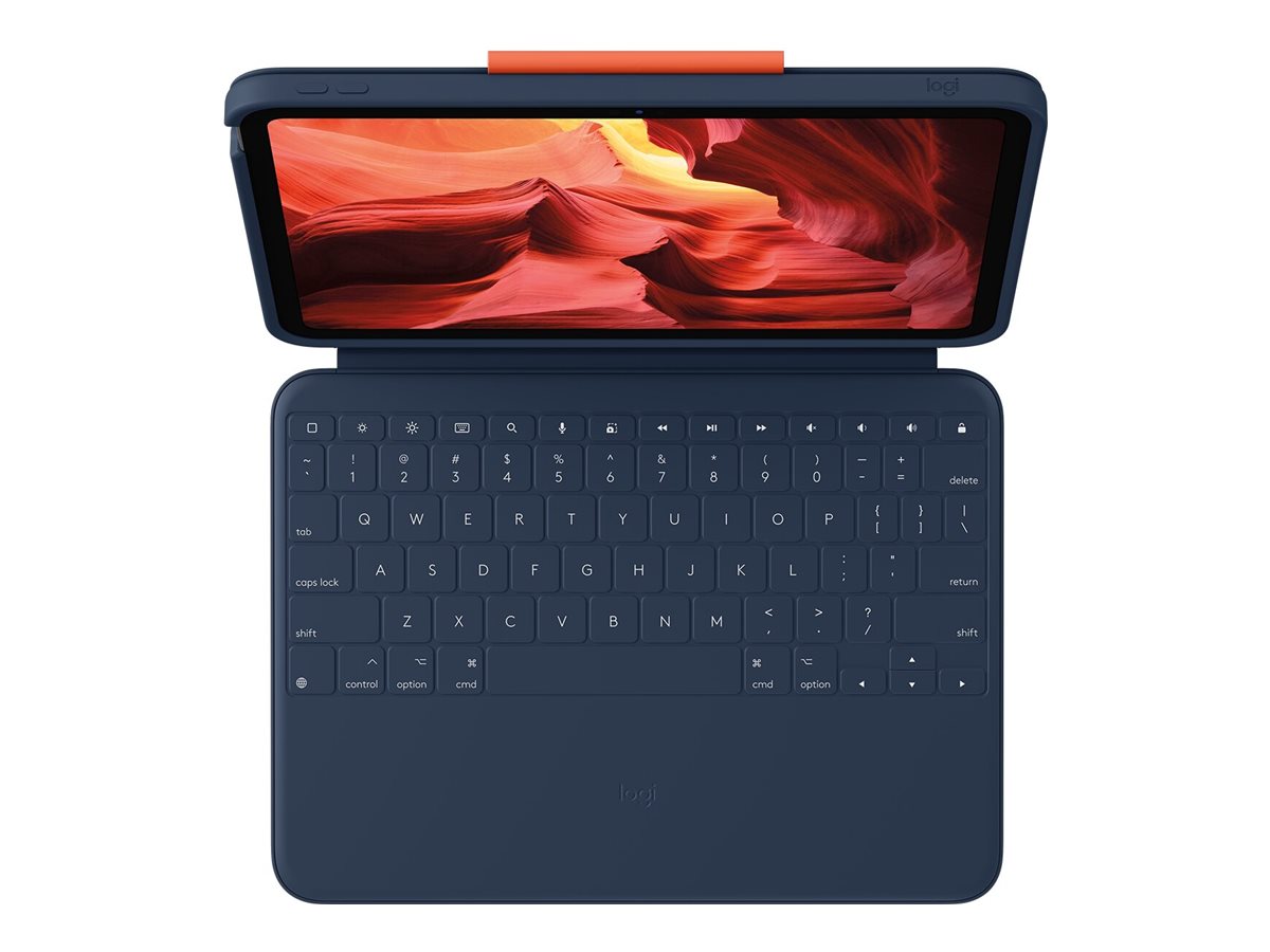 Logitech Rugged Combo 4 - Tastatur und Folioh�lle - Apple Smart connector - Classic Blue - f�r Apple 10.9-inch iPad (10. Generation)