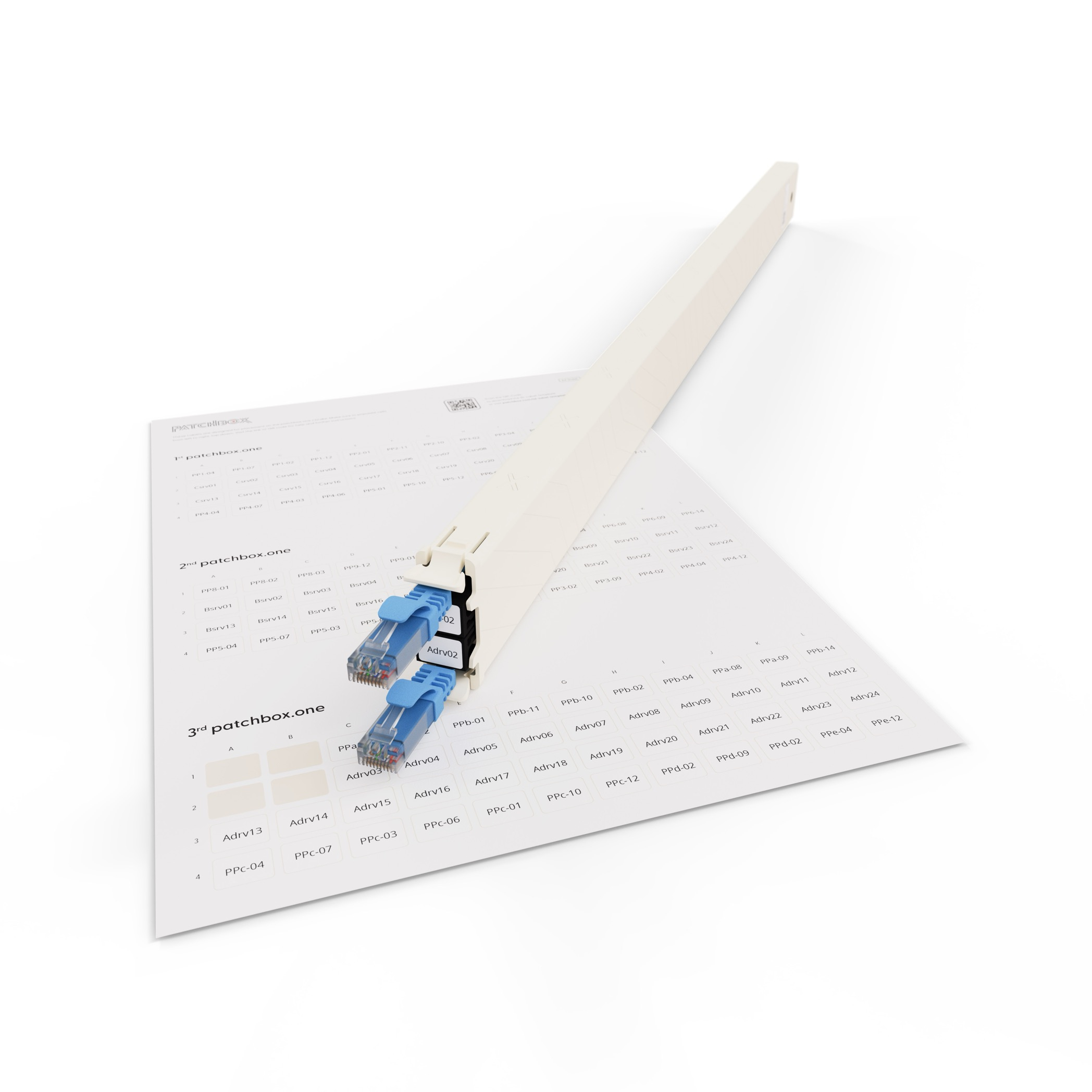 PATCHBOX PONEIDLABEL Accessorio per pannello di connessione