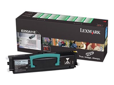Lexmark E250A11E - Toner schwarz - fr E250d, E250dn, E250dt, E250dtn, E350d, E350dt, E352dn, E352dtn