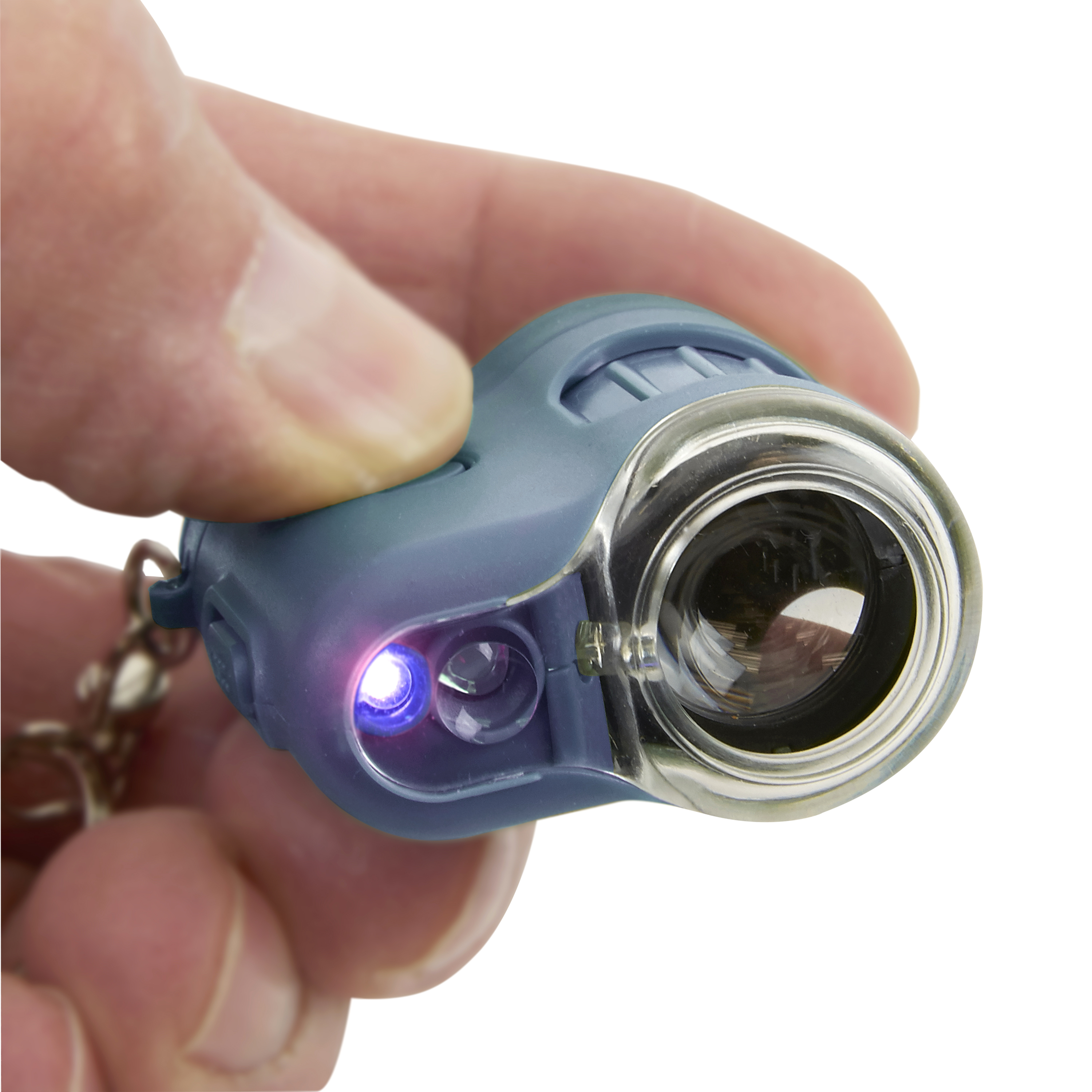 Carson MicroMini microscope de poche, grossissement de 20x, bleu
