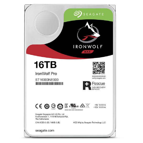 Seagate IronWolf Pro ST16000NT001 - Festplatte - 16 TB - intern - 3.5 (8.9 cm)