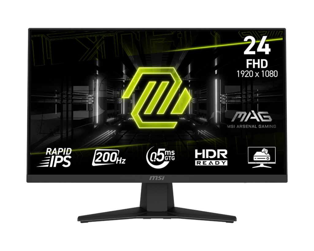 MSI MAG 244F computer monitor 59.9 cm (23.6) 1920 x 1080 pixels Full HD LCD Black