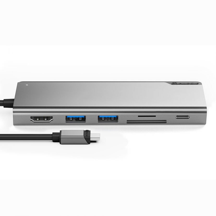 Alogic ULDUNIV2-SGR Notebook-Dockingstation & Portreplikator Kabelgebunden USB 3.2 Gen 1 3.