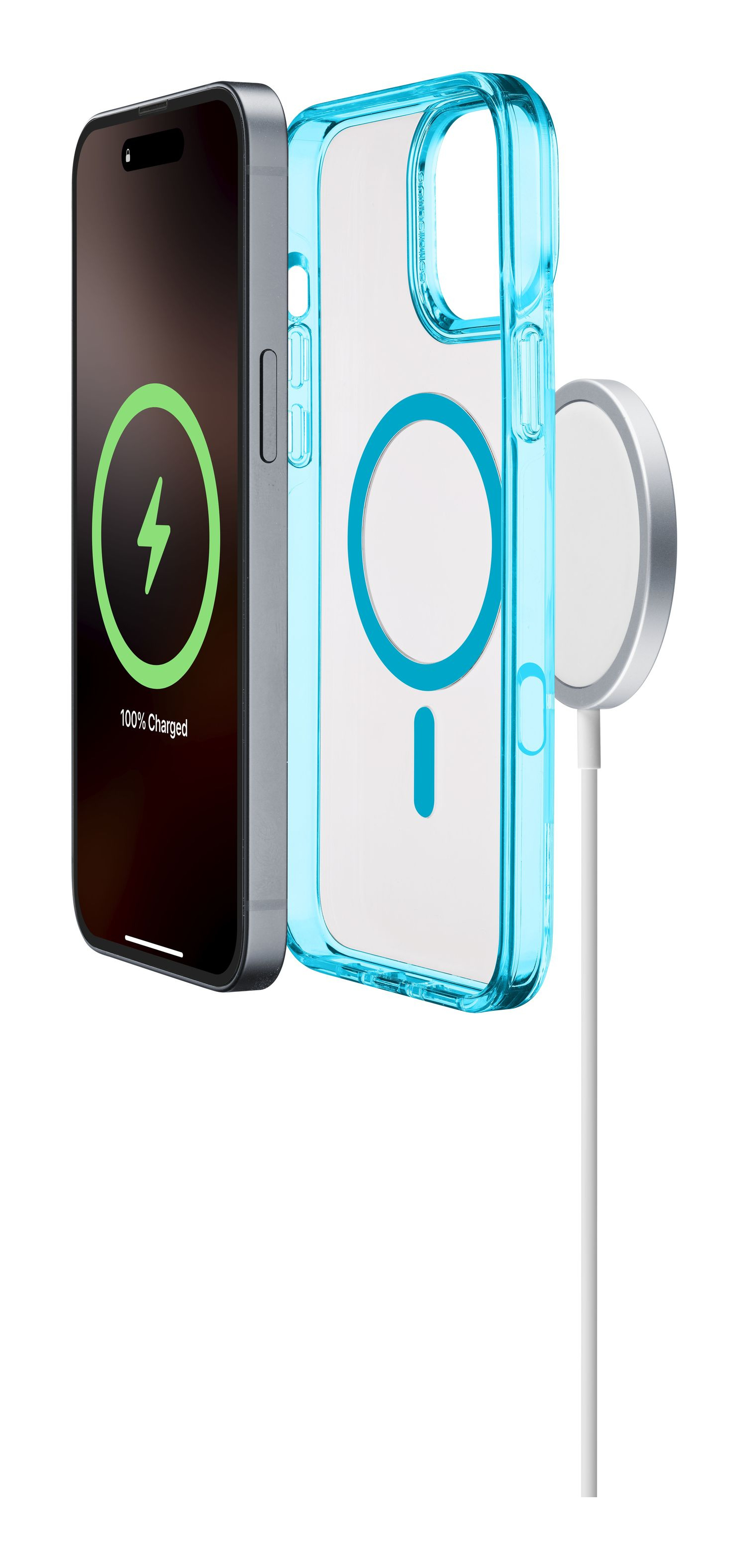 Cellularline Iconic MAG MagSafe Case - für Apple iPhone 16 Pro - Light Blue