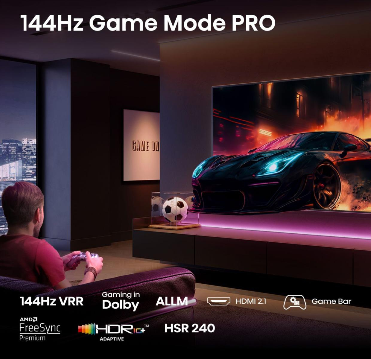 Hisense 75E77Q PRO 190.5 cm (75) 4K Ultra HD Smart TV Wi-Fi Black