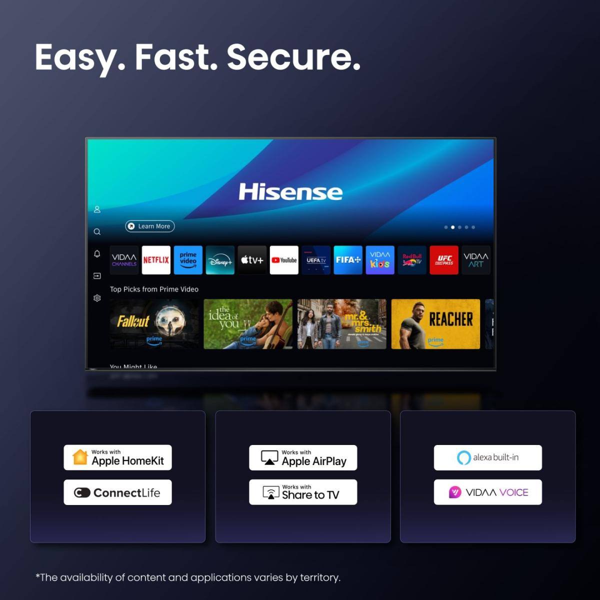 Hisense 75E77Q PRO 190.5 cm (75) 4K Ultra HD Smart TV Wi-Fi Black