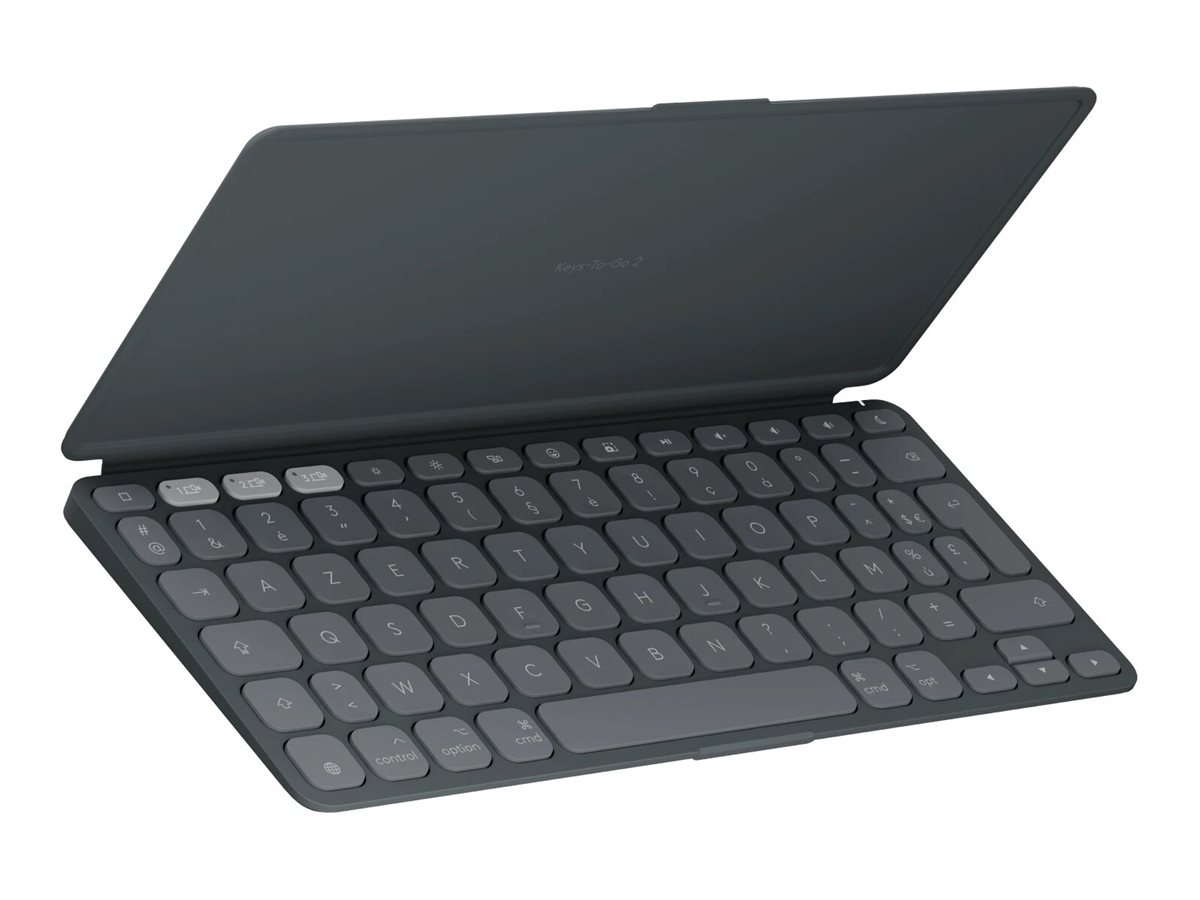 Logitech Keys-To-Go 2 clavier Universel Bluetooth AZERTY Franais Graphite