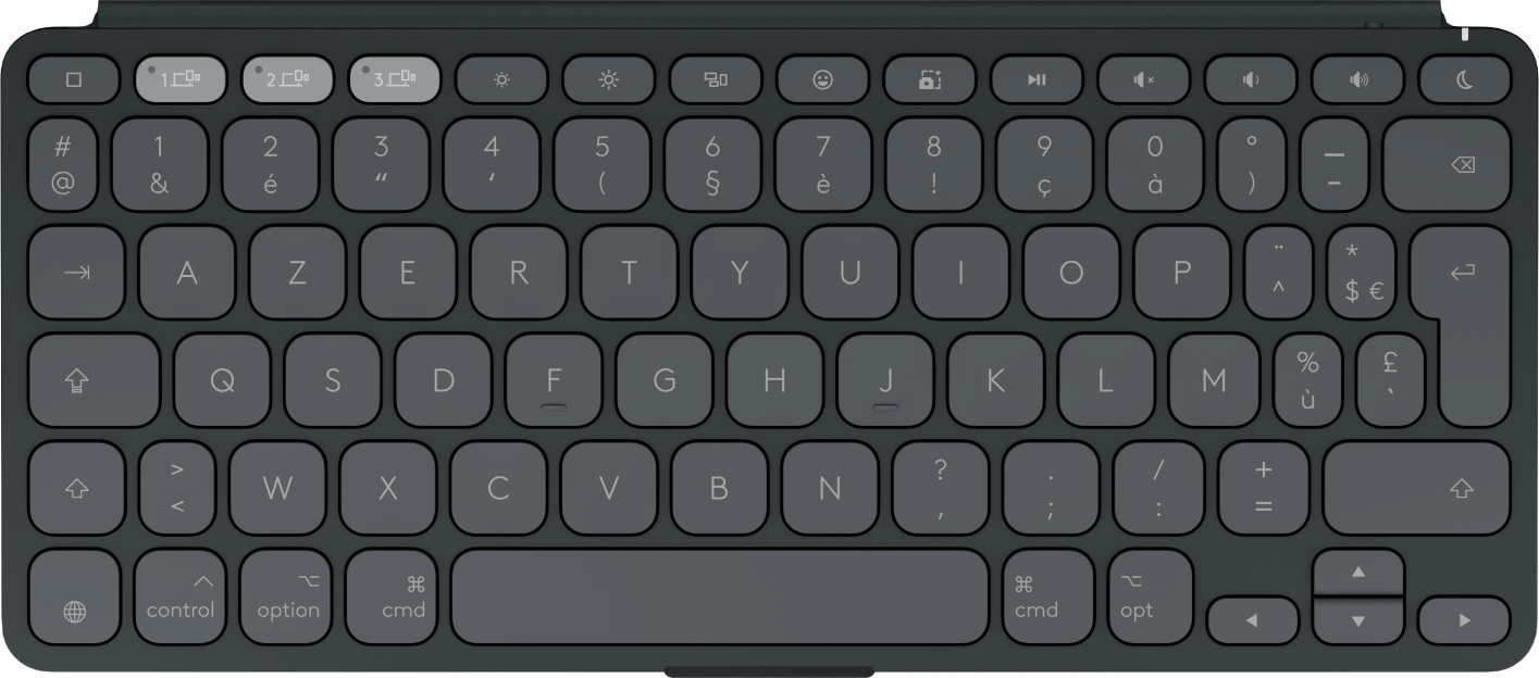 Logitech Keys-To-Go 2 teclado Universal Bluetooth AZERTY Francs Grafito