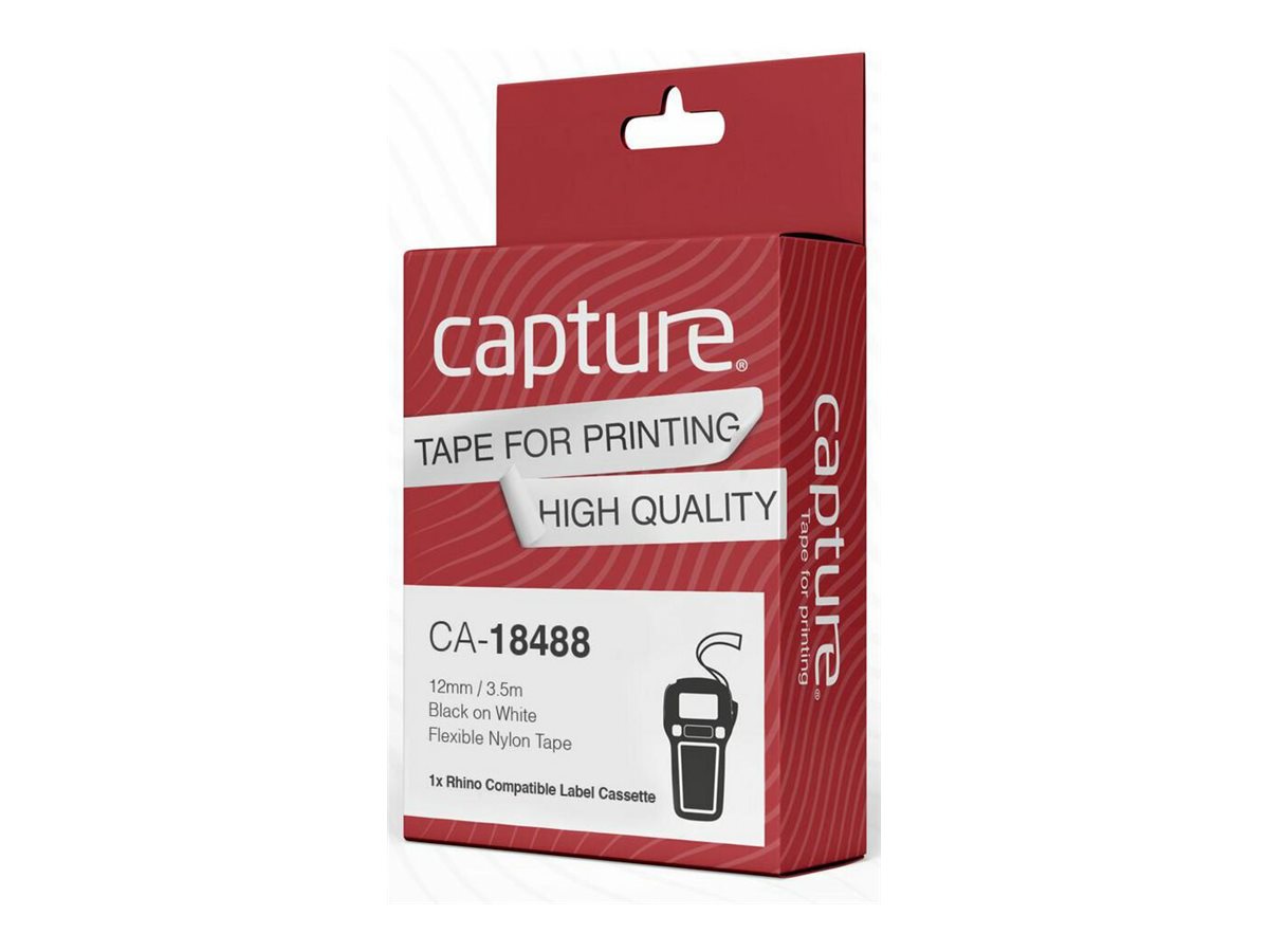 Capture CA-18488 nastro per etichettatrice Nero su bianco