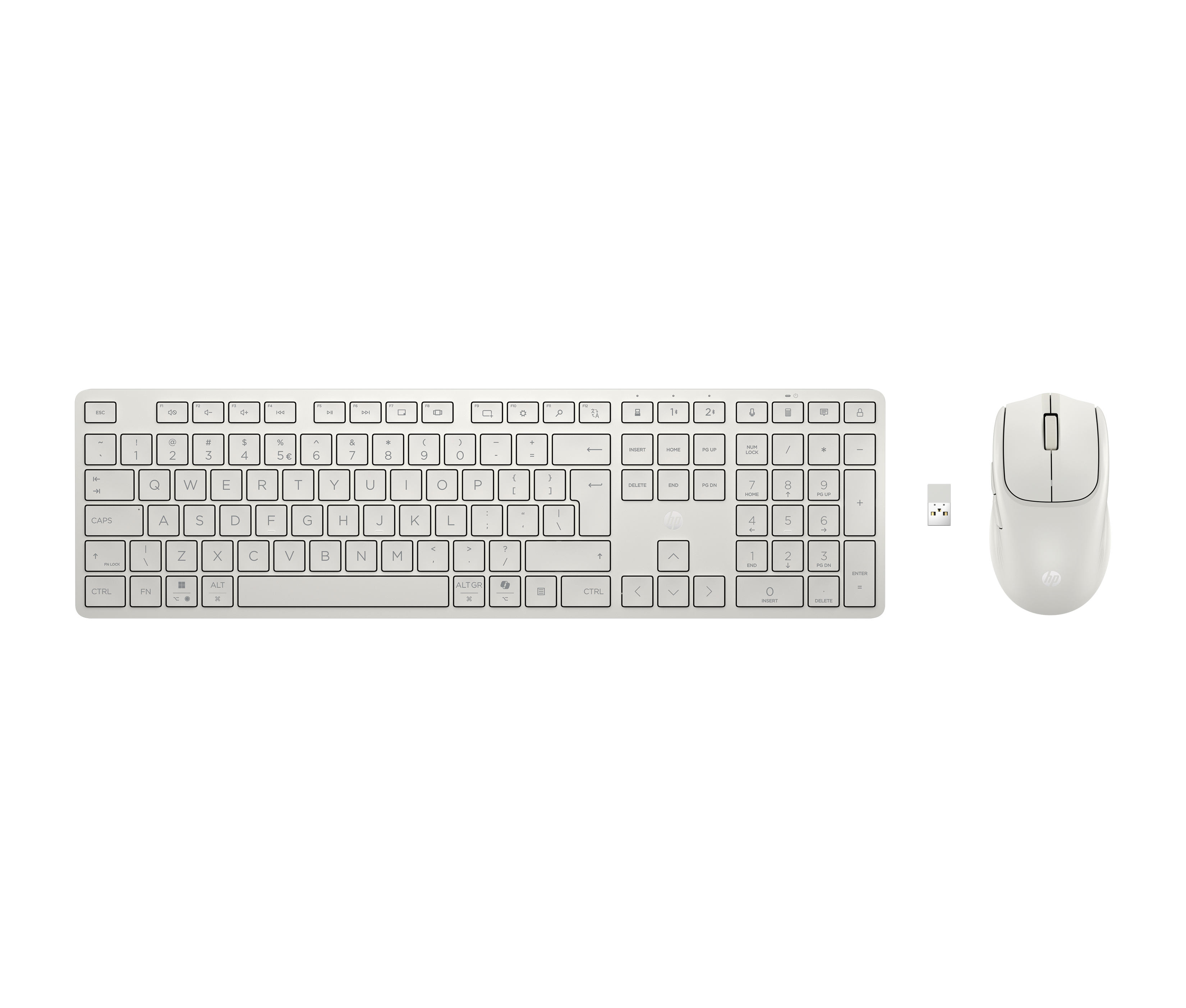 HP Tastatur-und-Maus-Set - full size - kabellos