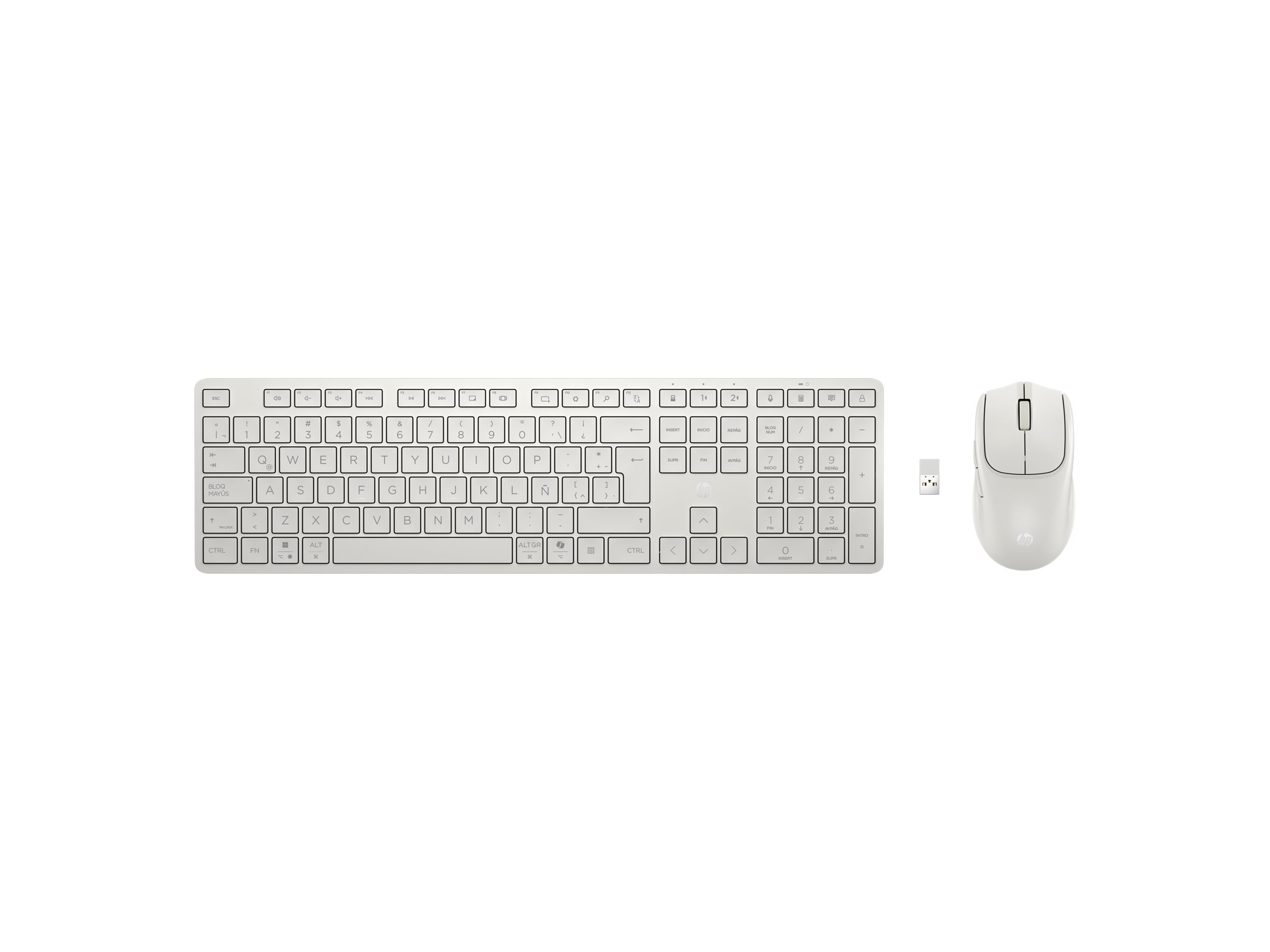 HP Tastatur-und-Maus-Set - full size - kabellos