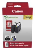 Canon PG-585/CL-586 PVP cartouche dencre 2 pice(s) Original Noir, Cyan, Magenta, Jaune