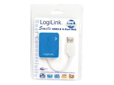 LogiLink Smile USB2.0 4-Port Hub - Hub - 4 x