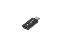 Lanberg AD-UC-UM-01 - Micro-USB 2.0 Type B - USB 2.0 Type C - Schwarz