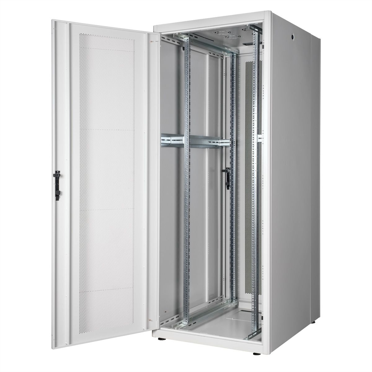 ROLINE Basic - Schrank Netzwerkschrank - perforierte T�r, 800x1000 BxT - RAL 7035, Hellgrau - 42HE - 48.3 cm (19)
