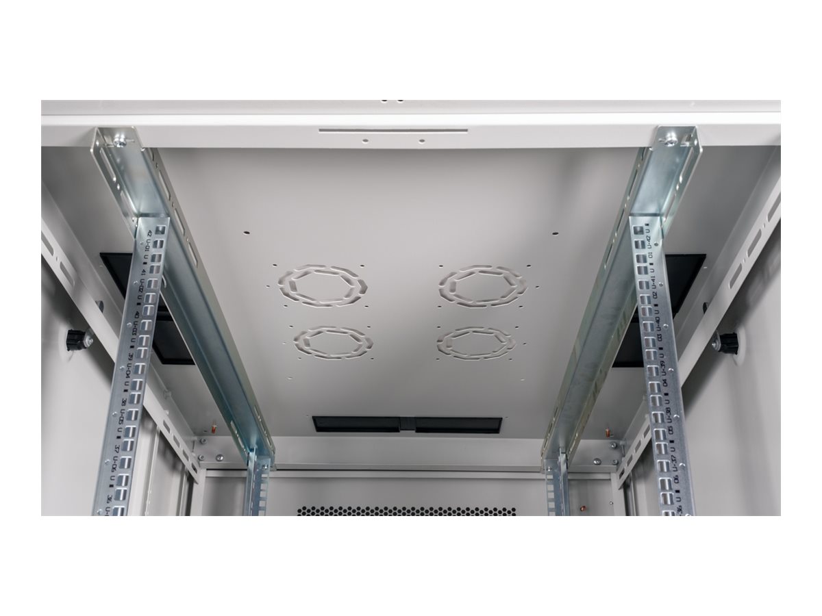 ROLINE Basic - Schrank Netzwerkschrank - perforierte T�r, 800x1000 BxT - RAL 7035, Hellgrau - 42HE - 48.3 cm (19)