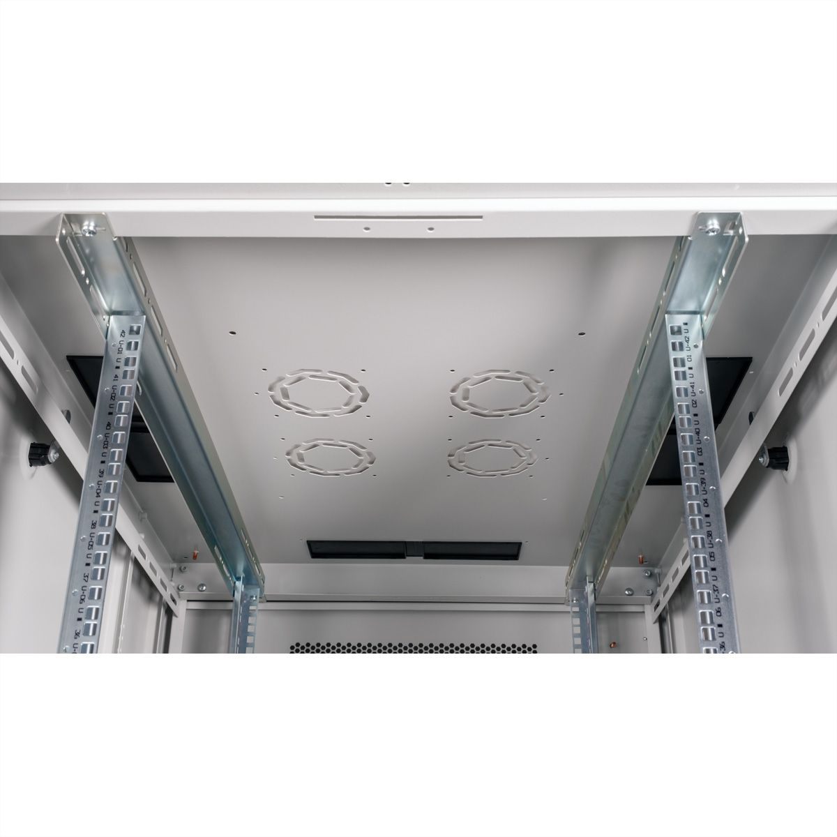 ROLINE Basic - Schrank Netzwerkschrank - perforierte T�r, 800x1000 BxT - RAL 7035, Hellgrau - 42HE - 48.3 cm (19)