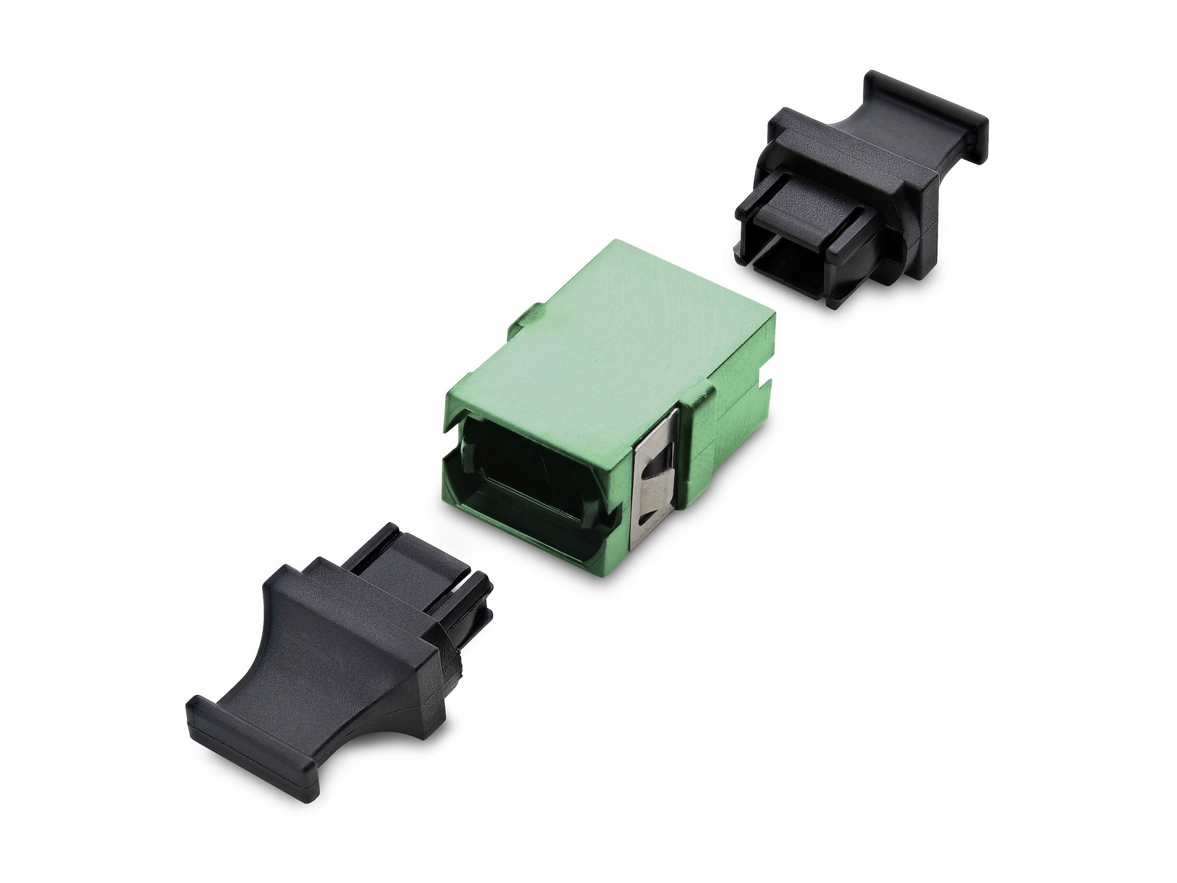 StarTech.com Acoplador de Fibra �ptica MPO/MTP Monomodo - para Cableado Recto - Key Up Key Down - Acoplador de Fibra MPO/MTP-APC para Panel de Parcheo - Verde