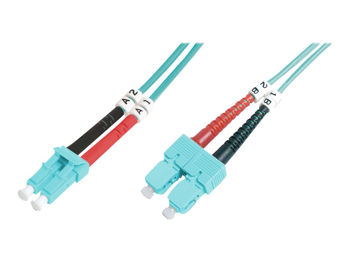 Digitus Fiber Optic Multimode Patch Cord, OM 3, LC / SC