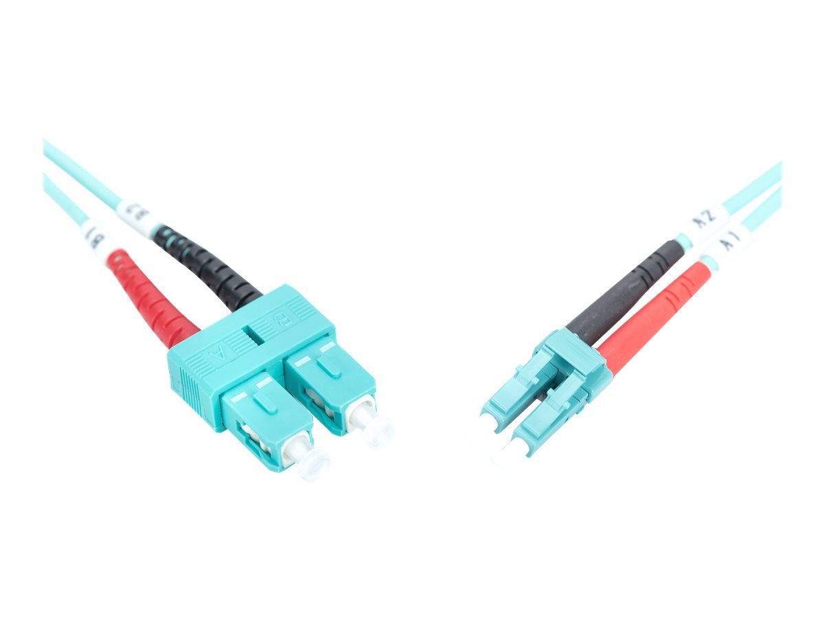 Digitus C�ble de brassage multimode OM 3 � fibre optique, LC / SC