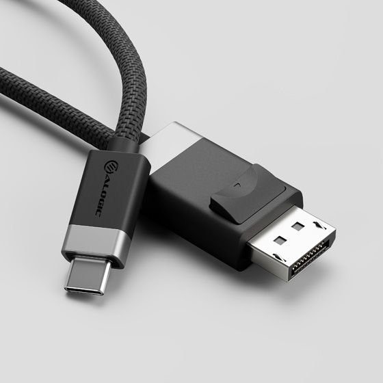 ALOGIC FUSCDP1M cble vido et adaptateur 1 m USB Type-C DisplayPort Noir