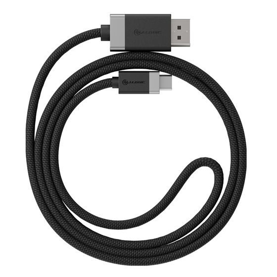 ALOGIC FUSCDP1M cble vido et adaptateur 1 m USB Type-C DisplayPort Noir