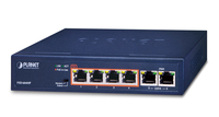 Planet FSD-604HP - Unmanaged - Fast Ethernet (10/100) - Vollduplex - Power over Ethernet (PoE)