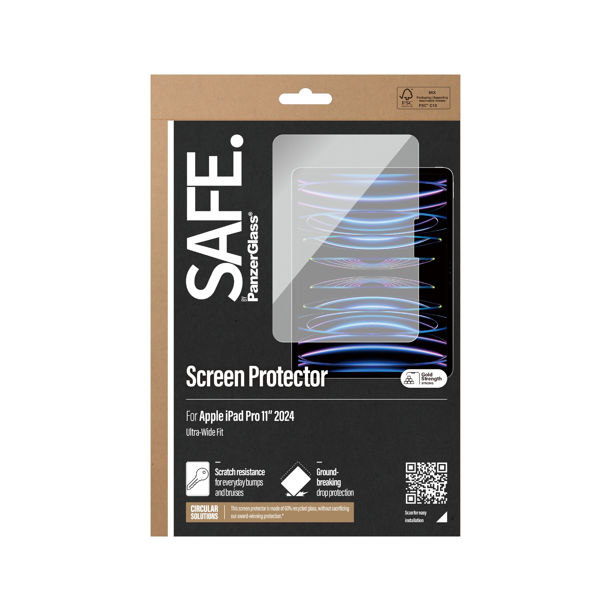 PanzerGlass SAFE by Screen Protector iPad Pro 11 Inch 2024 Ultra-Wide