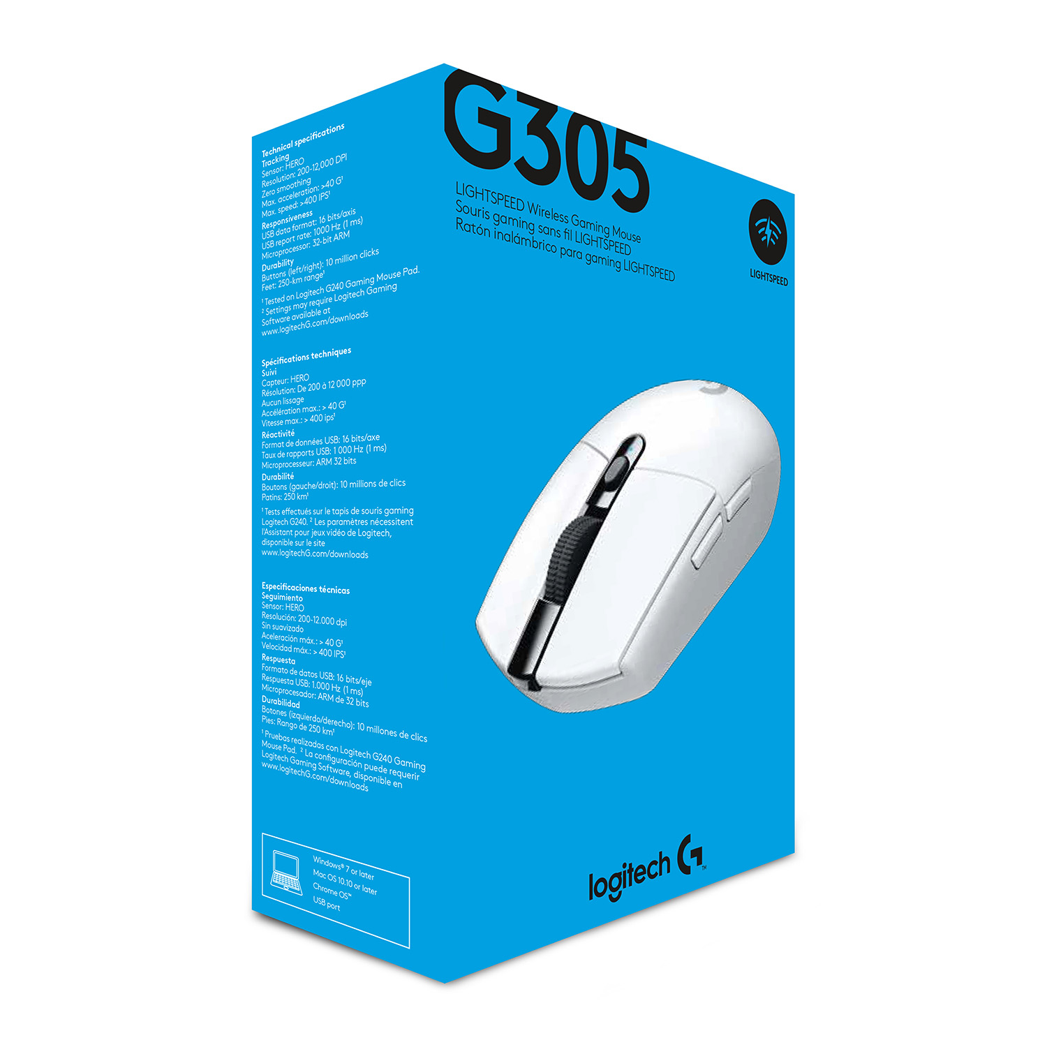 G305 - Logitech - Blanc - Souris Gamer Sans Fil