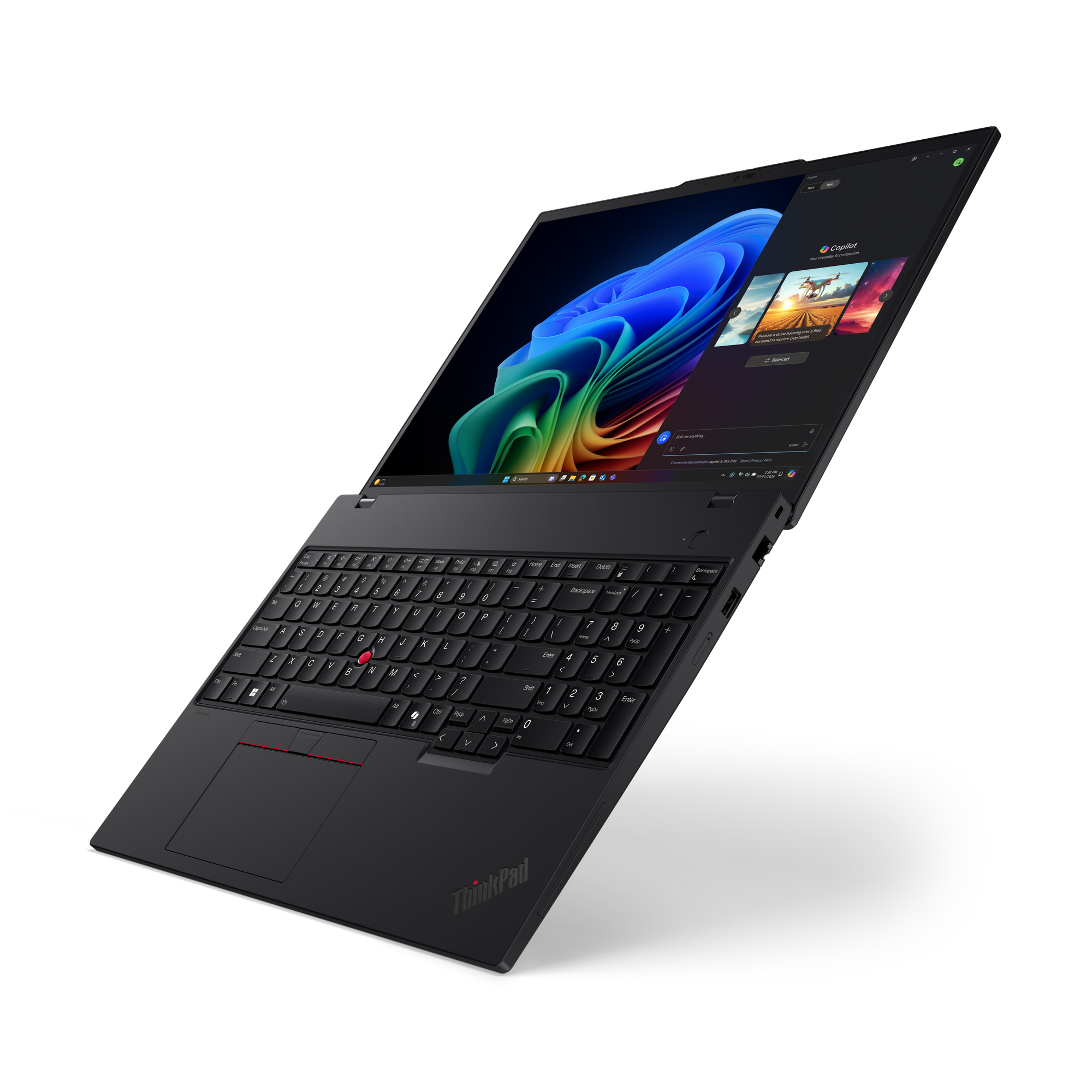 Lenovo ThinkPad T16 Gen 4 (AMD) Copilot+ PC AMD Ryzen AI 7 PRO 350 Port�til 40,6 cm (16) WUXGA 64 GB DDR5-SDRAM 1 TB SSD Wi-Fi 7 (802.11be) Windows 11 Pro Alem�n Negro