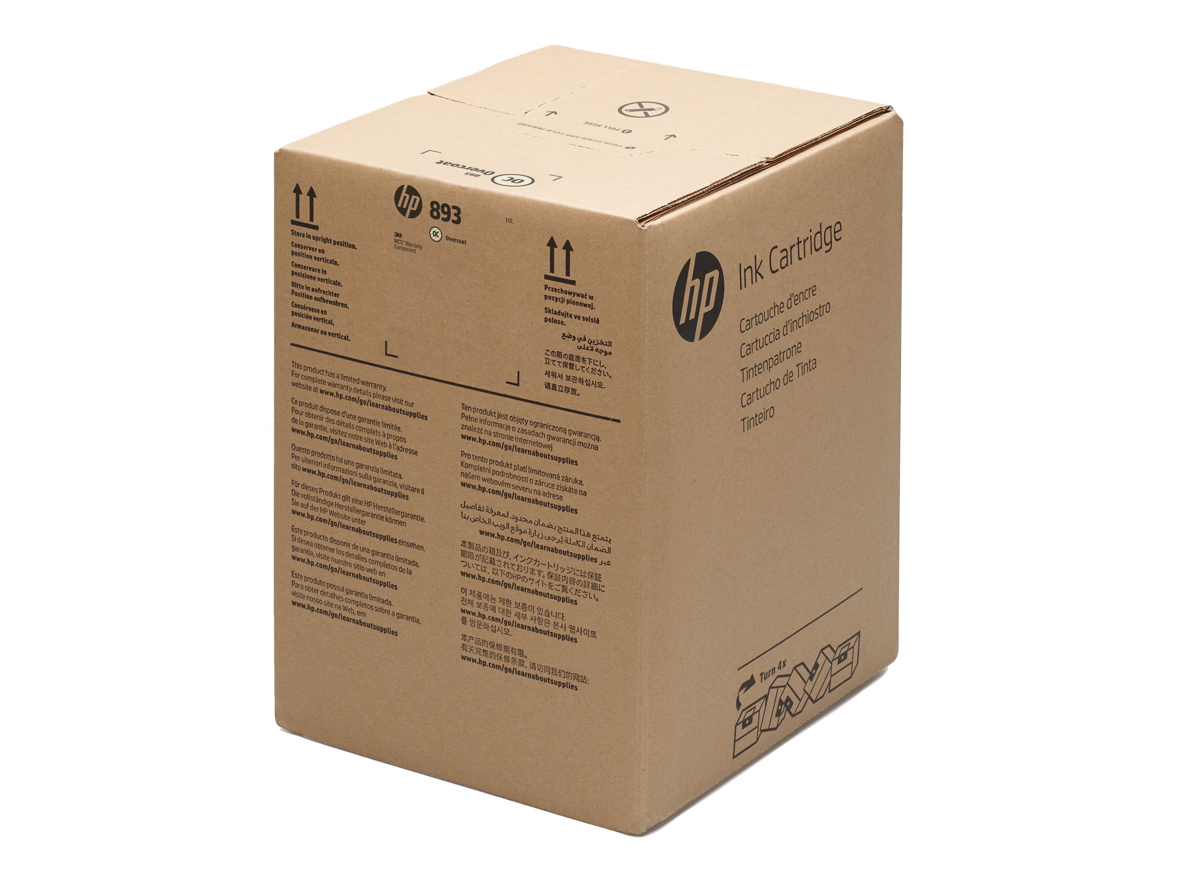 HP 893 10-liter Overcoat Latex Ink Cartridge