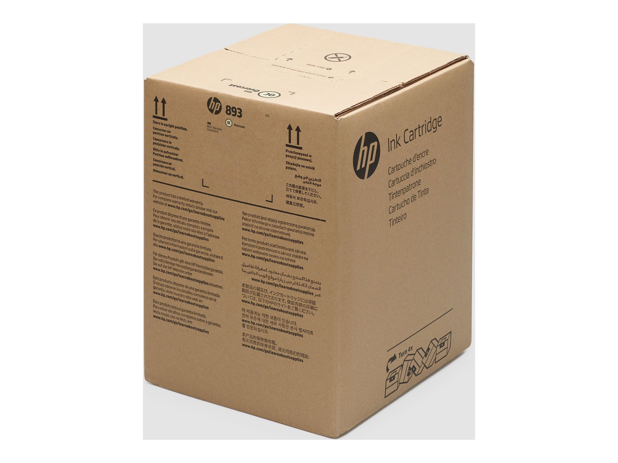 HP 893 10-liter Overcoat Latex Ink Cartridge