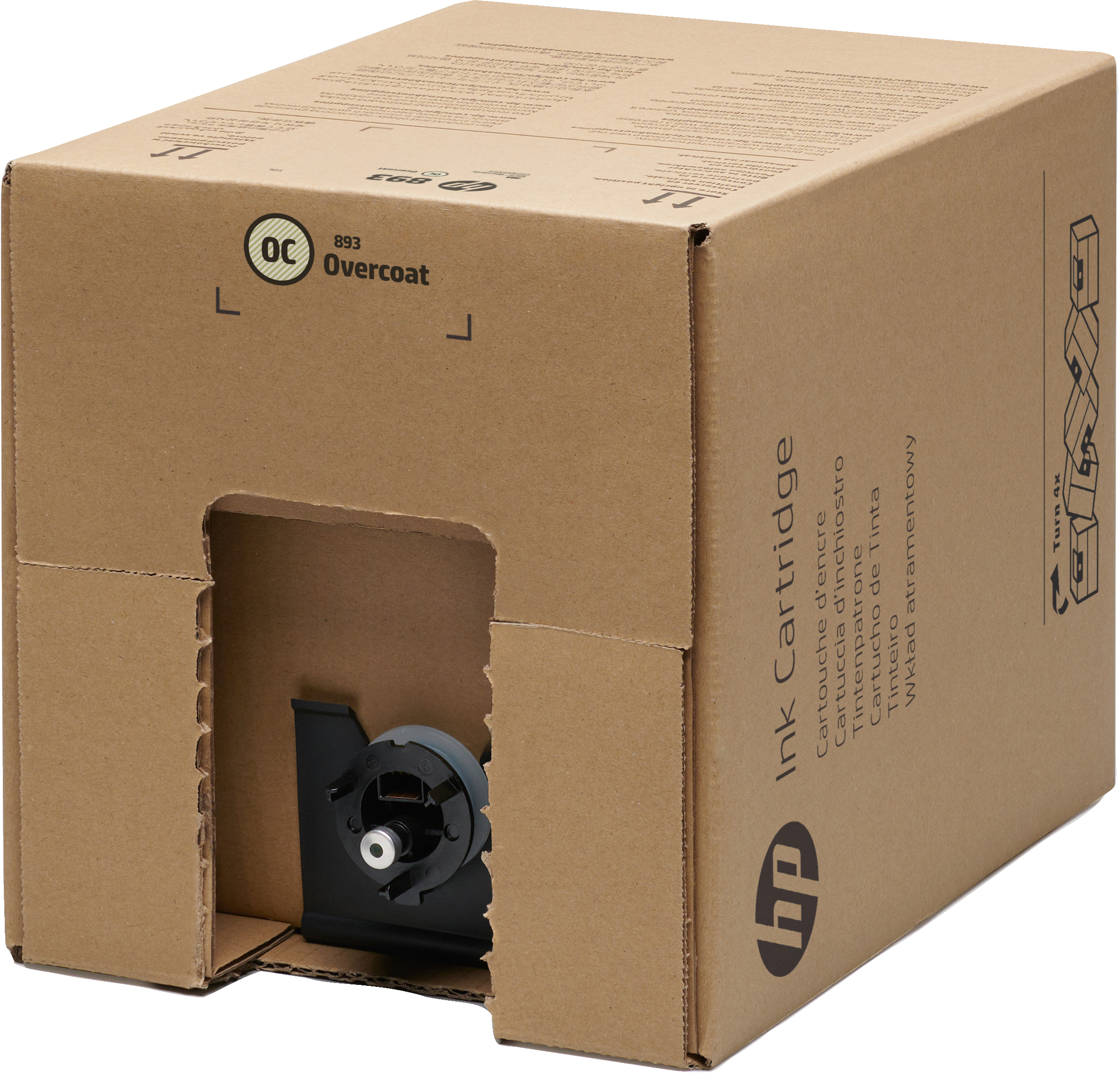 HP 893 10-liter Overcoat Latex Ink Cartridge