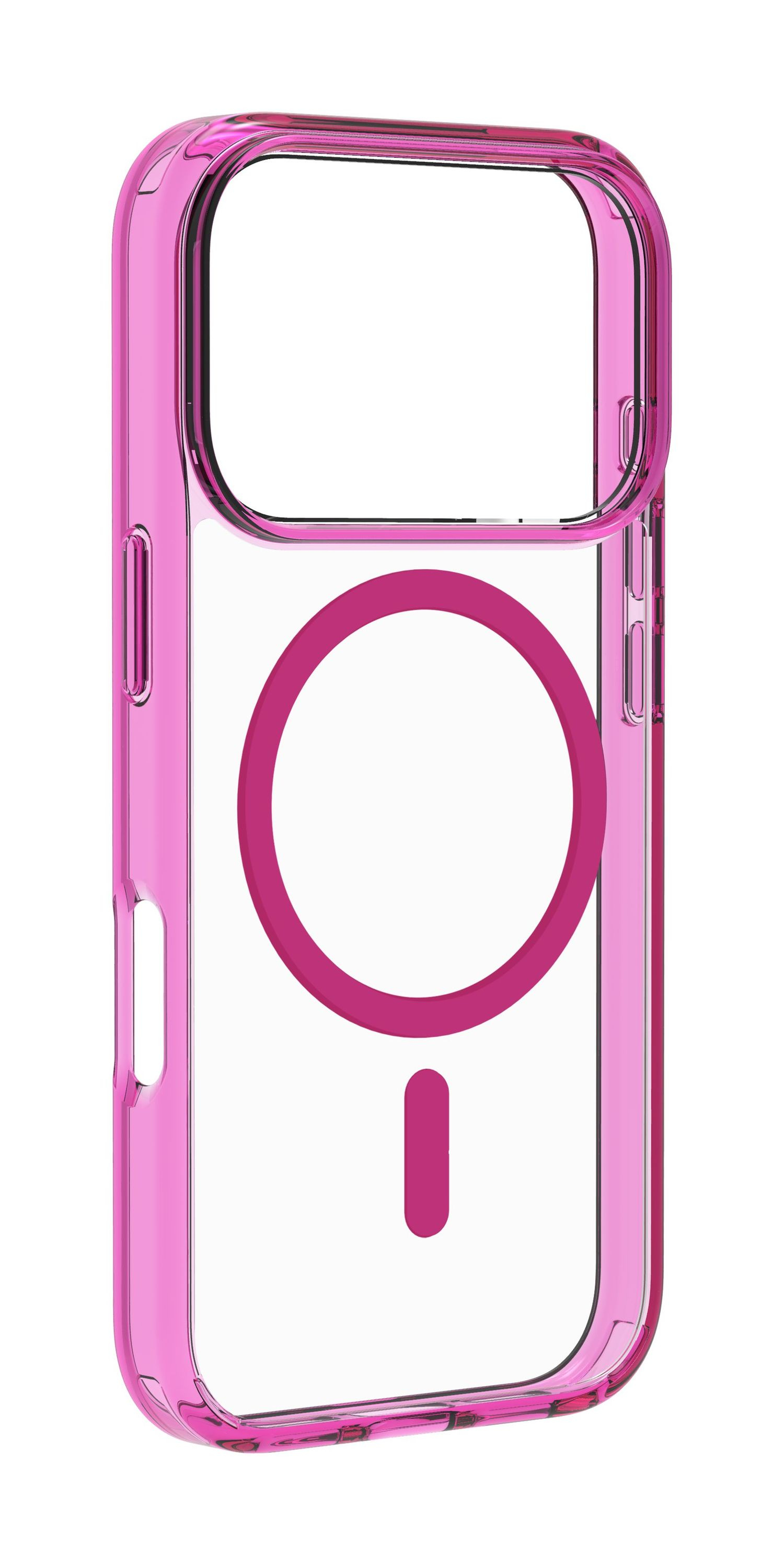 Cellularline Iconic Mag - iPhone 17 Pro Max Transparent case with colored edges compatible with Magsafe ecosystem