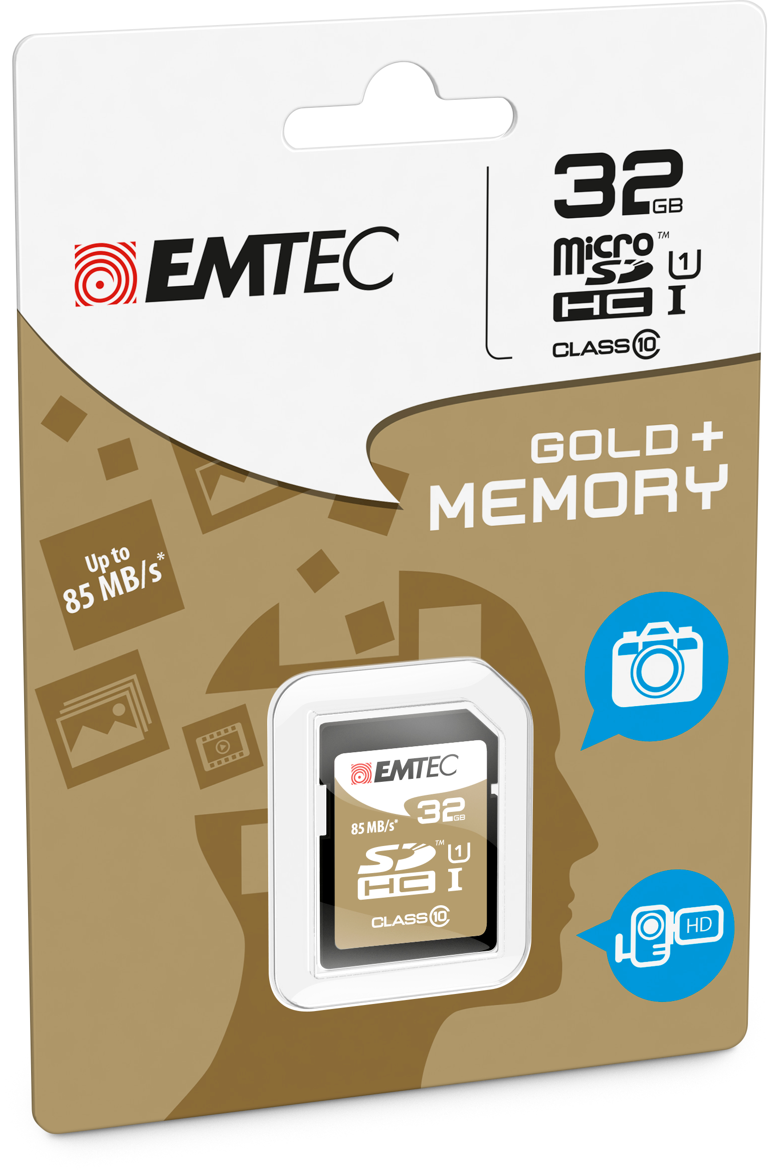 Emtec ECMSD32GHC10GP memoria flash 32 GB SDHC Classe 10